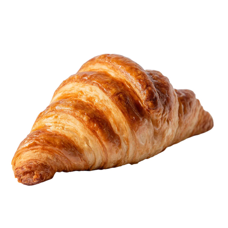 Croissant On White Vinyl Car Decal Sticker – Waterproof & UV-Resistant 8"