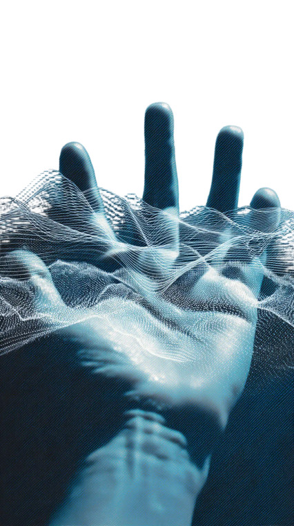 Sound Wave Hand Vinyl Car Decal Sticker – Waterproof & UV-Resistant 8"