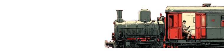 Train With Reader Vinyl Car Decal Sticker – Waterproof & UV-Resistant 8"