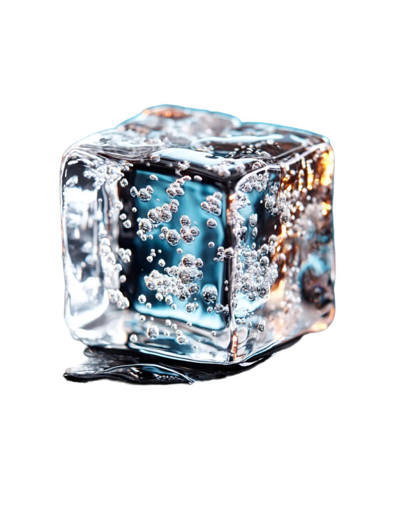 Ice Cube Vinyl Car Decal Sticker – Waterproof & UV-Resistant 8"