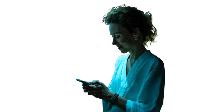 Elegant Tech Interaction Vinyl Car Decal Sticker – Waterproof & UV-Resistant 8"