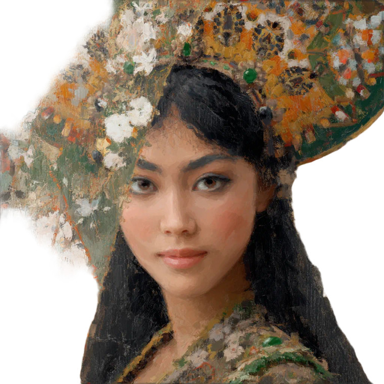 Futuristic Asian Girl Vinyl Car Decal Sticker – Waterproof & UV-Resistant 8"