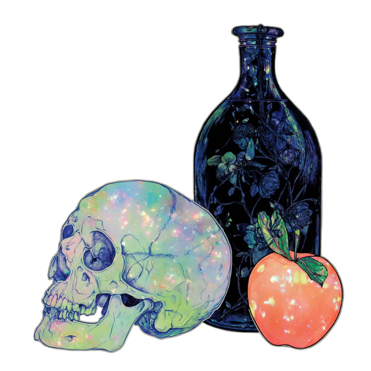 Strange Still Life Vinyl Car Decal Sticker – Waterproof & UV-Resistant 8"