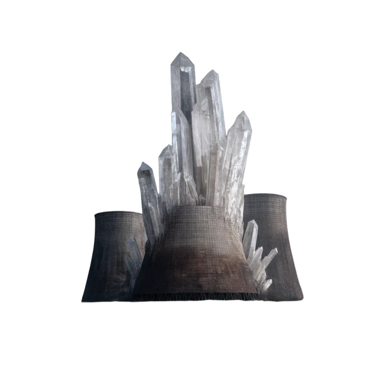 Ruined Power Plant Vinyl Car Decal Sticker – Waterproof & UV-Resistant 8"