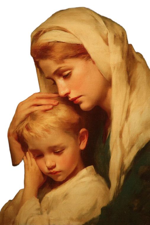 Mary And Jesus V2 Vinyl Car Decal Sticker – Waterproof & UV-Resistant 8"