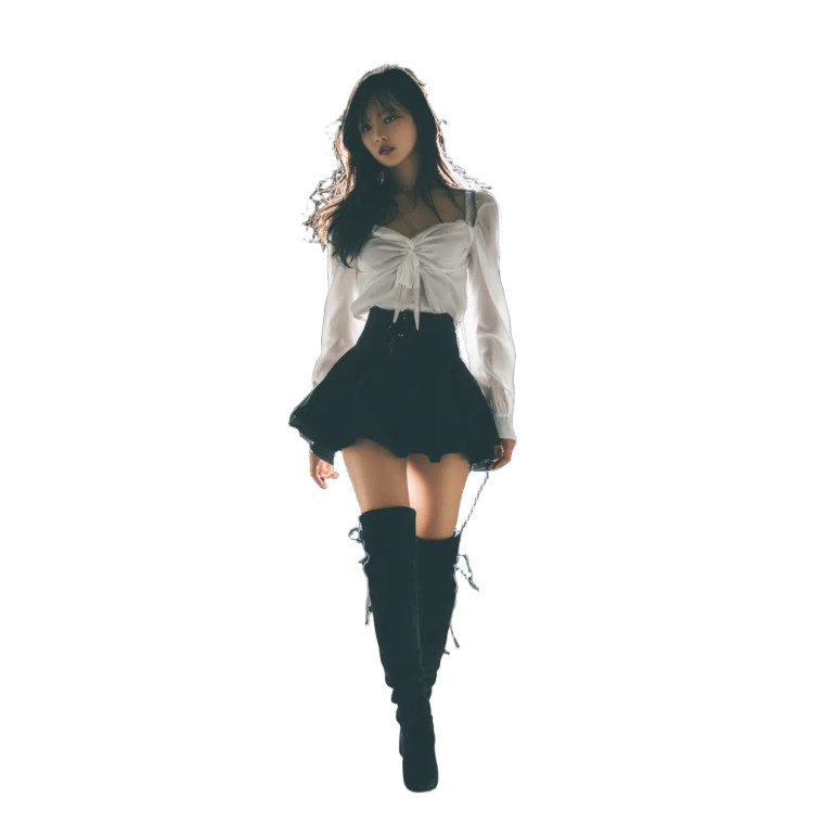 Asian Catwalk Model Vinyl Car Decal Sticker – Waterproof & UV-Resistant 8"