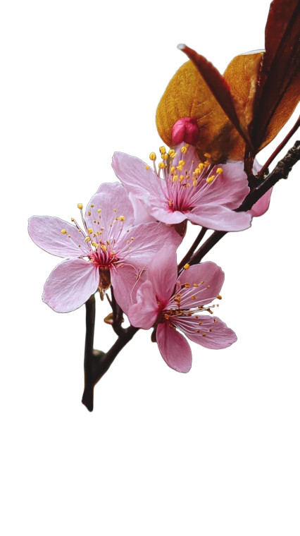 Flowering Sakura Vinyl Car Decal Sticker – Waterproof & UV-Resistant 8"