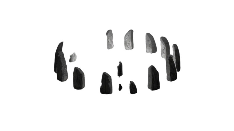 Sacred Stone Circle Vinyl Car Decal Sticker – Waterproof & UV-Resistant 8"
