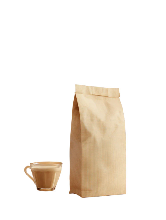 Beige Coffee Bag Vinyl Car Decal Sticker – Waterproof & UV-Resistant 8"