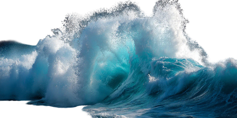 Surging Ocean Wave Vinyl Car Decal Sticker – Waterproof & UV-Resistant 8"