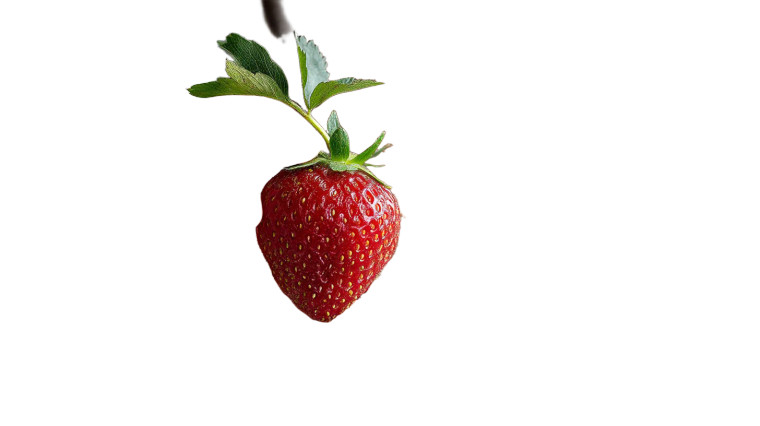 Child Holding Strawberry Vinyl Car Decal Sticker – Waterproof & UV-Resistant 8"