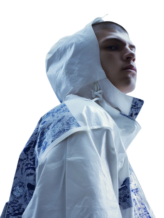 Techwear Windbreaker Model Vinyl Car Decal Sticker – Waterproof & UV-Resistant 8"