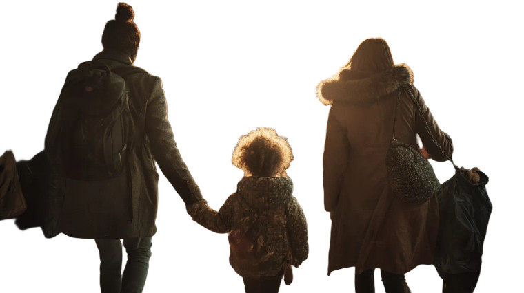 Family Airport Morning Vinyl Car Decal Sticker – Waterproof & UV-Resistant 8"