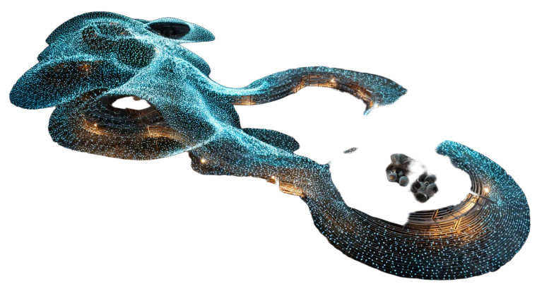 Giant Snake Light Vinyl Car Decal Sticker – Waterproof & UV-Resistant 8"