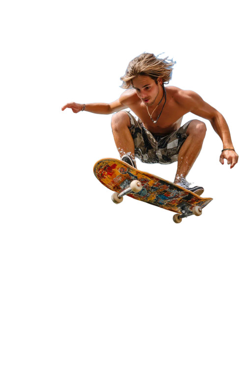 Skateboard Cliff Jump Vinyl Car Decal Sticker – Waterproof & UV-Resistant 8"