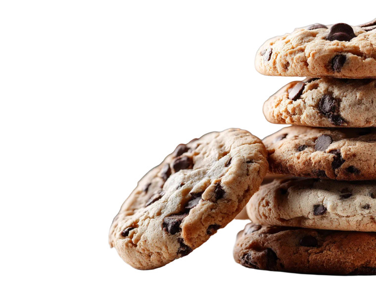 Stacked Chocolate Chip Cookies Vinyl Car Decal Sticker – Waterproof & UV-Resistant 8"