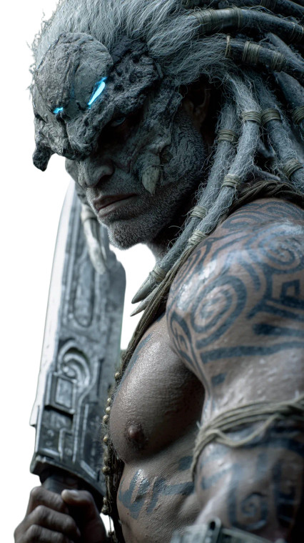 Mythic Warrior Portrait Vinyl Car Decal Sticker – Waterproof & UV-Resistant 8"