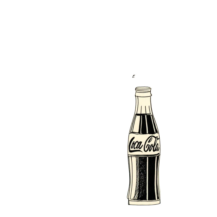 Coke Bottle Skyline Vinyl Car Decal Sticker – Waterproof & UV-Resistant 8"
