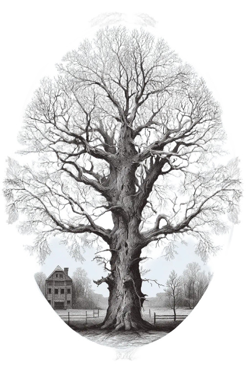 Ancient Gigantic Tree Vinyl Car Decal Sticker – Waterproof & UV-Resistant 8"