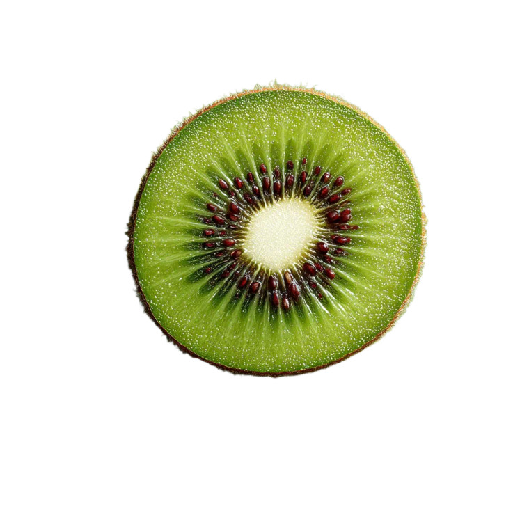 Half Kiwi Slice Vinyl Car Decal Sticker – Waterproof & UV-Resistant 8"