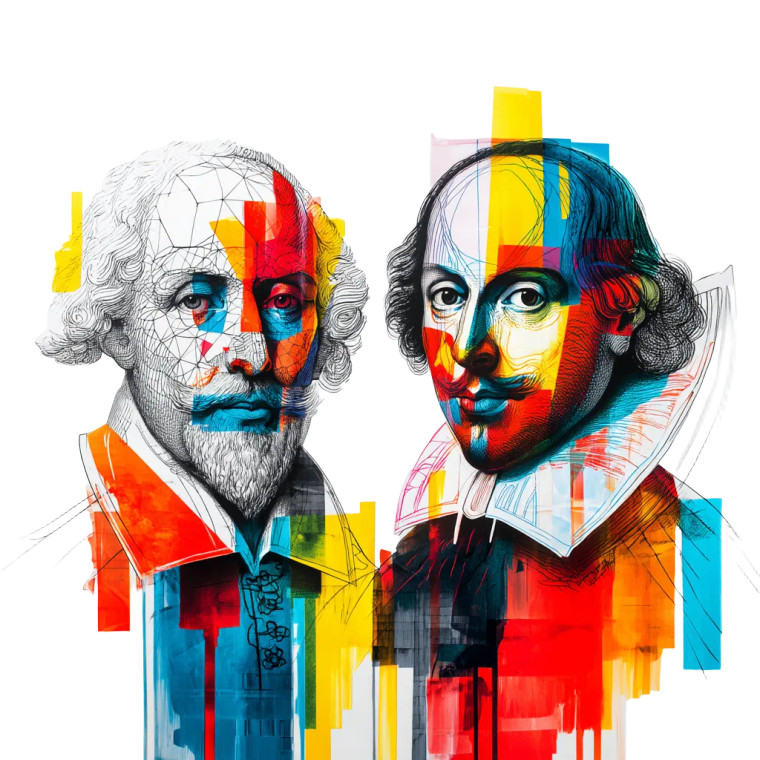 Goethe & Shakespeare Vinyl Car Decal Sticker – Waterproof & UV-Resistant 8"
