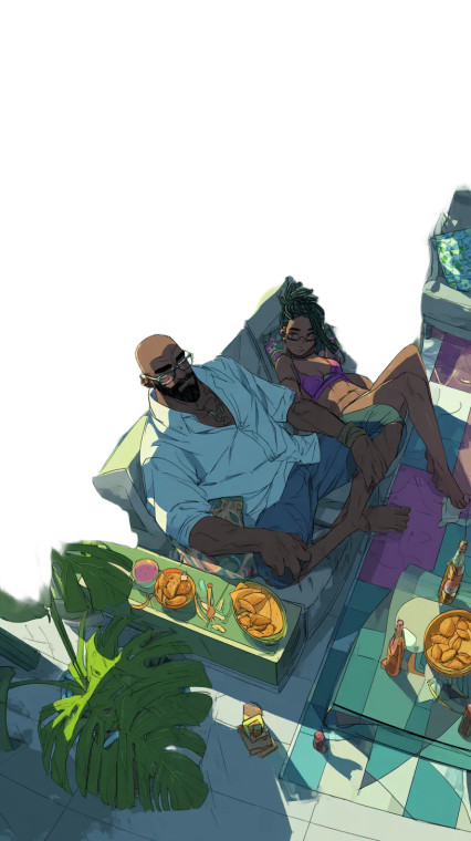 Arcane Summer Relaxation Vinyl Car Decal Sticker – Waterproof & UV-Resistant 8"