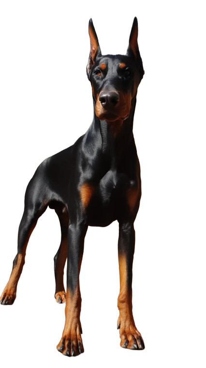 Alert Doberman Pinscher Vinyl Car Decal Sticker – Waterproof & UV-Resistant 8"