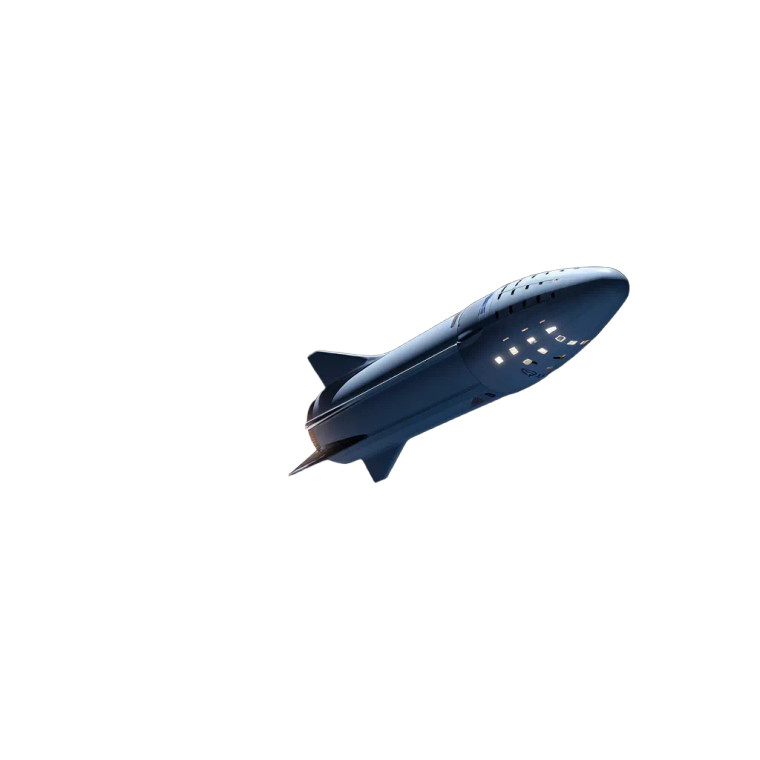 Spacecraft In Space Vinyl Car Decal Sticker – Waterproof & UV-Resistant 8"