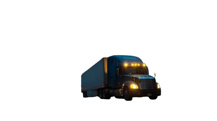 Moonlit Freight Truck Vinyl Car Decal Sticker – Waterproof & UV-Resistant 8"