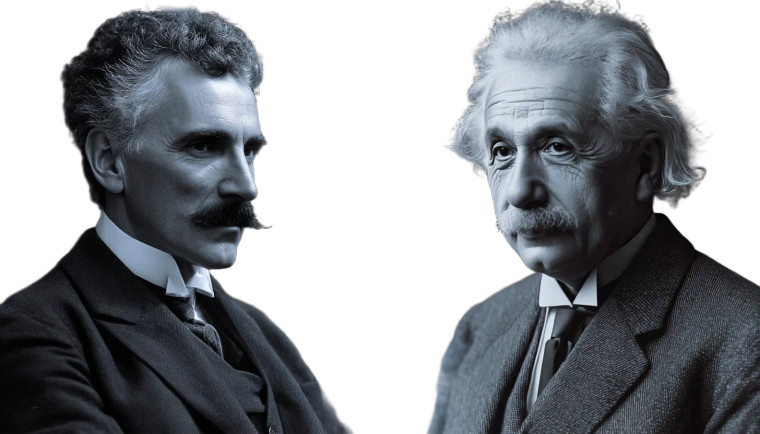 Tesla Vs Einstein Vinyl Car Decal Sticker – Waterproof & UV-Resistant 8"
