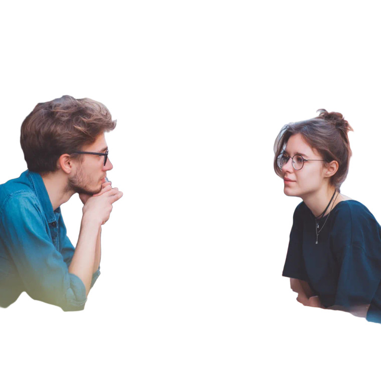 Business Discussion Cafe Vinyl Car Decal Sticker – Waterproof & UV-Resistant 8"