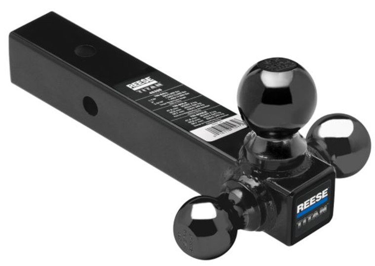 Draw-Tite Trailer Hitch Ball Mount 45325 Titan; Class V; For 2-1/2 Inch Receiver; Hollow Shank; Black Powder Coated