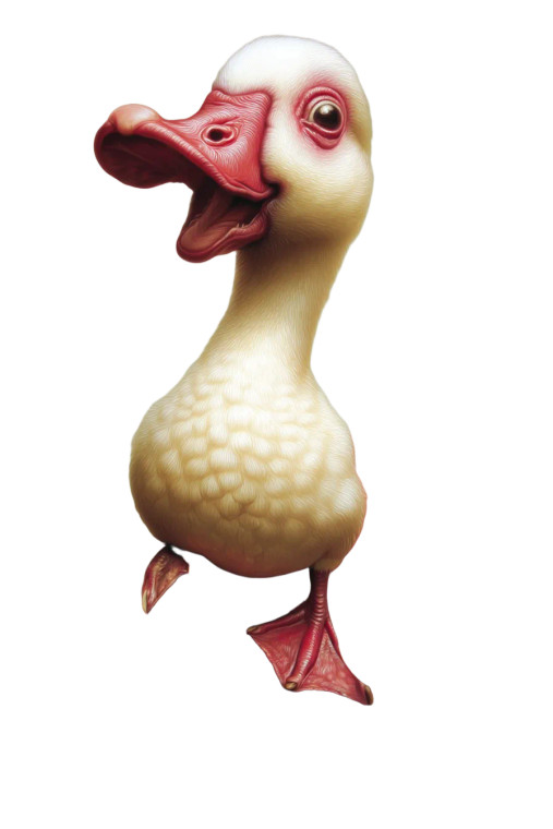 Goose On Finger Vinyl Car Decal Sticker – Waterproof & UV-Resistant 8"