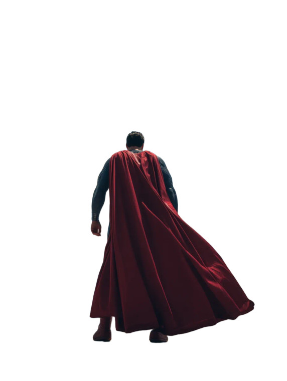 Superman Back View Vinyl Car Decal Sticker – Waterproof & UV-Resistant 8"