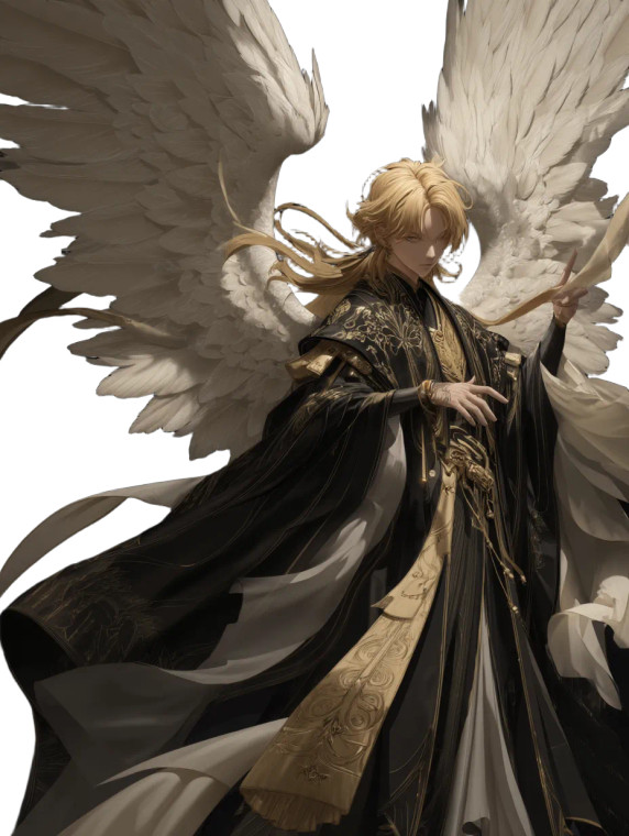 Angelic Anime Figure Vinyl Car Decal Sticker – Waterproof & UV-Resistant 8"