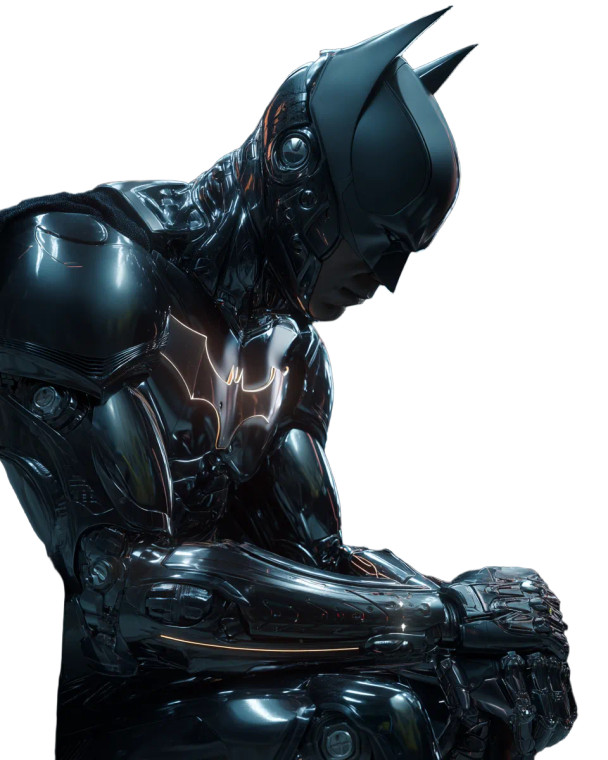 Cyborg Batman Vinyl Car Decal Sticker – Waterproof & UV-Resistant 8"