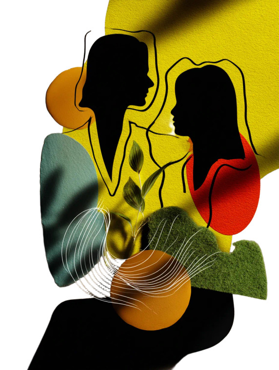 Coffee Silhouette Lovers V2 Vinyl Car Decal Sticker – Waterproof & UV-Resistant 8"