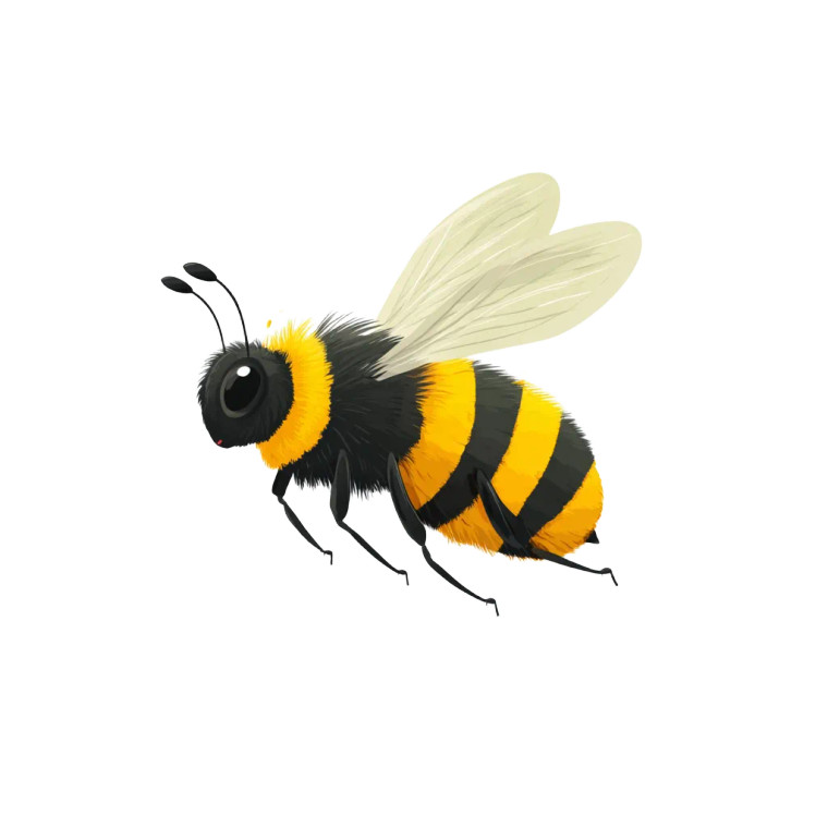 Flying Bee Vinyl Car Decal Sticker – Waterproof & UV-Resistant 8"