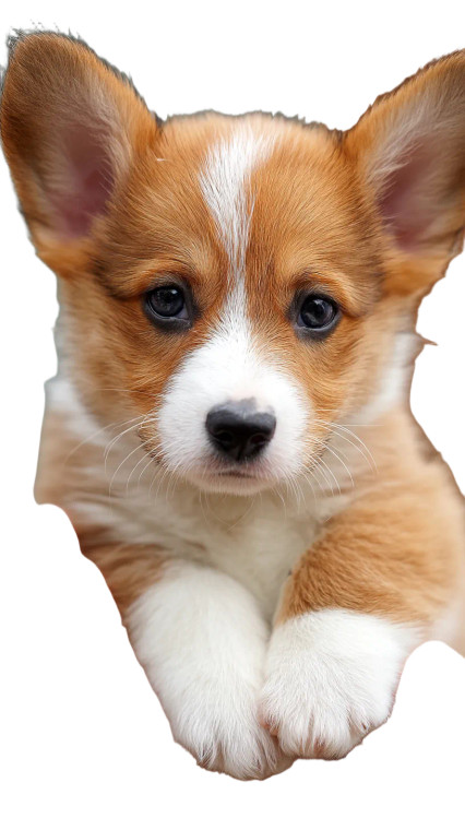 Corgi Puppy Vinyl Car Decal Sticker – Waterproof & UV-Resistant 8"