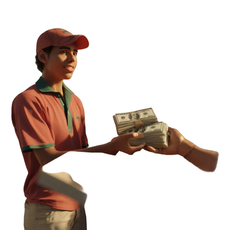 Pizza Delivery Driver Vinyl Car Decal Sticker – Waterproof & UV-Resistant 8"