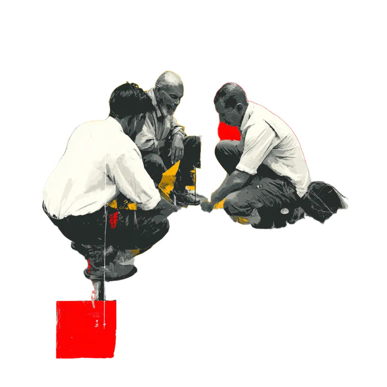 Collaborative Team Vinyl Car Decal Sticker – Waterproof & UV-Resistant 8"