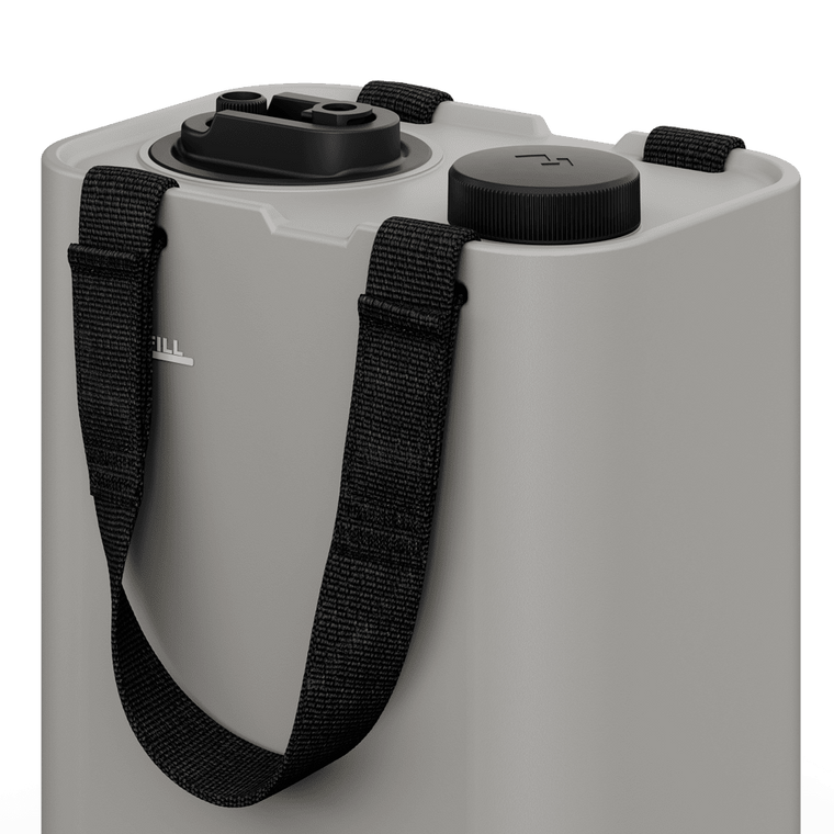 GO Beyond with Dometic GO 11L Water Carrier | Ash Color | Spacious & Convenient | BPA-Free LDPE | Multiple Dispensing | Portable Design