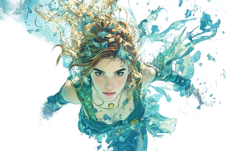 Ocean Mermaid Vinyl Car Decal Sticker – Waterproof & UV-Resistant 8"