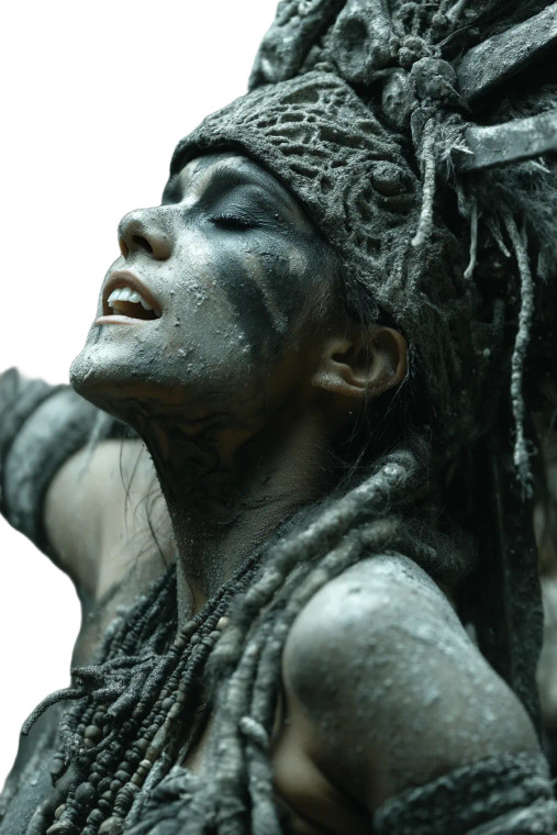 Darkness Dance Goddess Vinyl Car Decal Sticker – Waterproof & UV-Resistant 8"