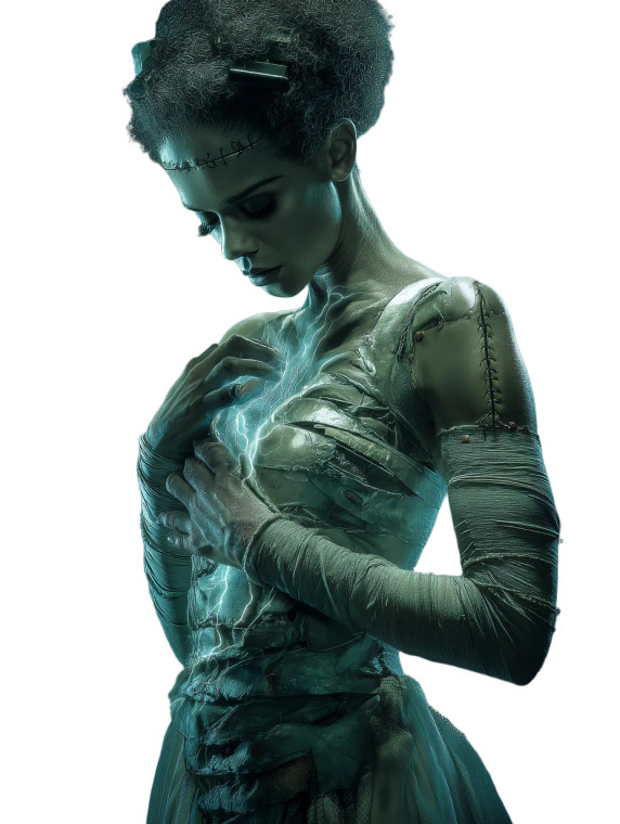 Bride Of Frankenstein V2 Vinyl Car Decal Sticker – Waterproof & UV-Resistant 8"