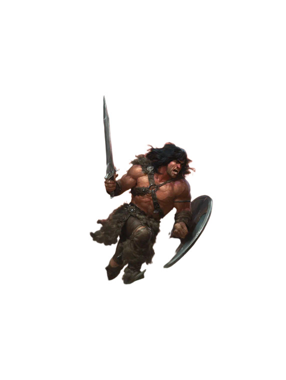 Barbarian Warrior Charge V2 Vinyl Car Decal Sticker – Waterproof & UV-Resistant 8"