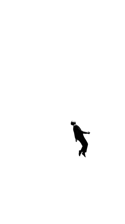 Falling Noir Silhouette V3 Vinyl Car Decal Sticker – Waterproof & UV-Resistant 8"