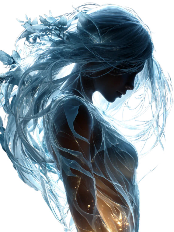 Spectral Nymph Vinyl Car Decal Sticker – Waterproof & UV-Resistant 8"