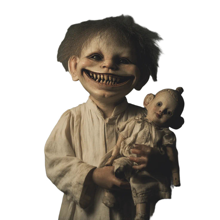 Creepy Toddler Vinyl Car Decal Sticker – Waterproof & UV-Resistant 8"