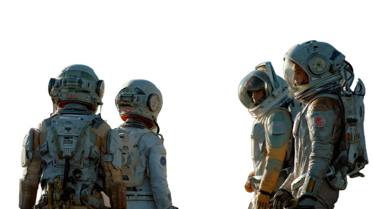 Futuristic Explorers Vinyl Car Decal Sticker – Waterproof & UV-Resistant 8"